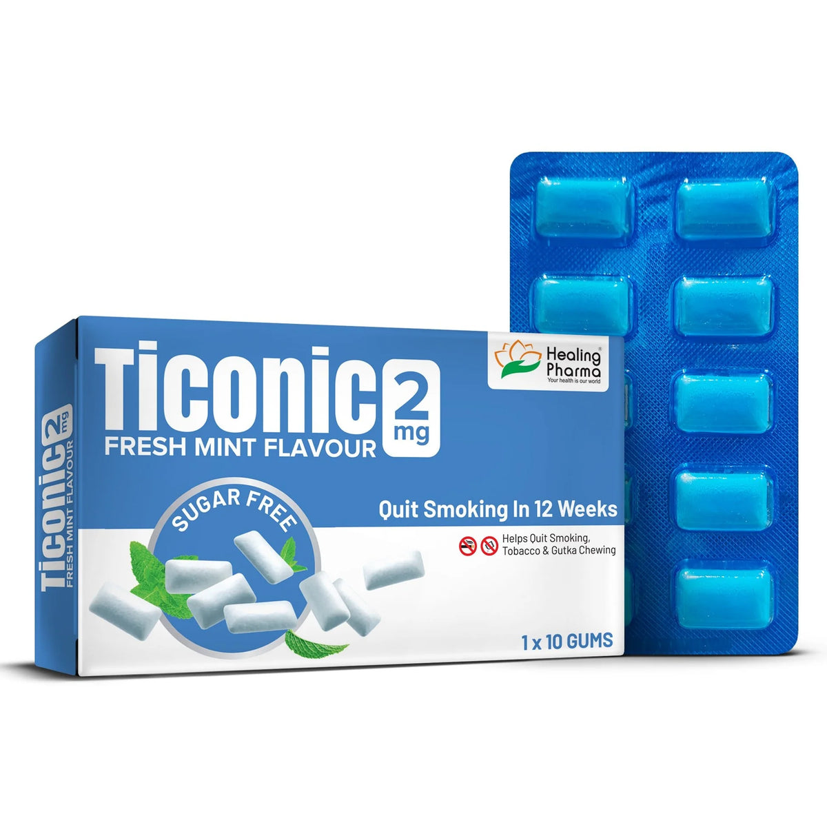 nicorette gum for chewing tobacco 2mg Nicotine to Quit Smoking Nicorette Gum - Fruit 2mg,