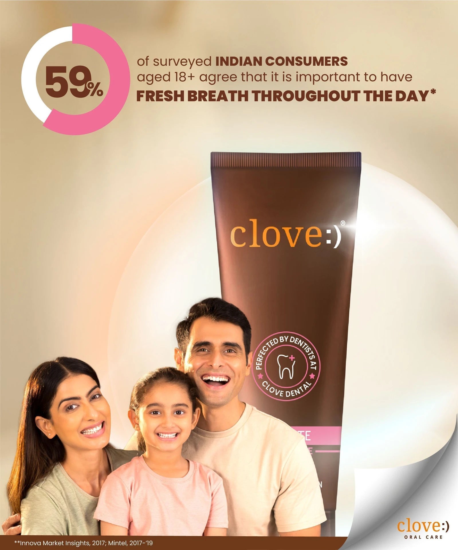 Clove Ultimate Mint Toothpaste | Anti Cavity, Teeth Whitening & Healthy Gums Toothpaste | 100g