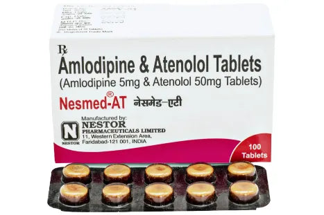 Amlodipine 5mg and Atenolol 50mg Tablets IP