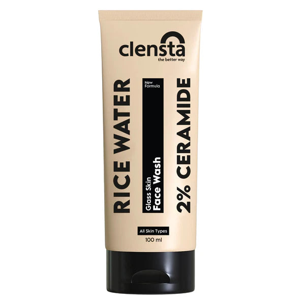 Clensta Rice Water Face Wash 2% Ceramide for Glass Skin| 100ml