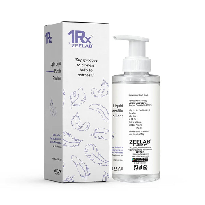 1RX Light Liquid Paraffin Emollient (200 ml)