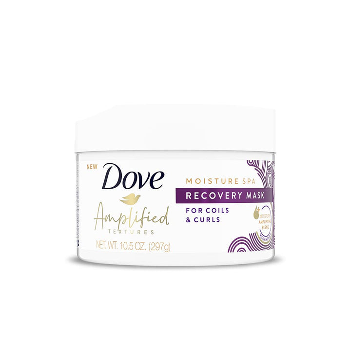 Dove Amplified Moisture Spa Recovery Unscented Hair Mask For Curls & Coils With Intense Nourishing Formula, 297GM