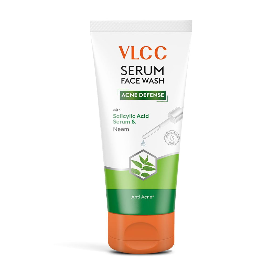 VLCC Serum Facewash - 50ml | with Salicylic Acid Serum to Unclog Pores & Neem to Prevent Acne | Dermatologically Tested | Kills 99% germs that cause acne