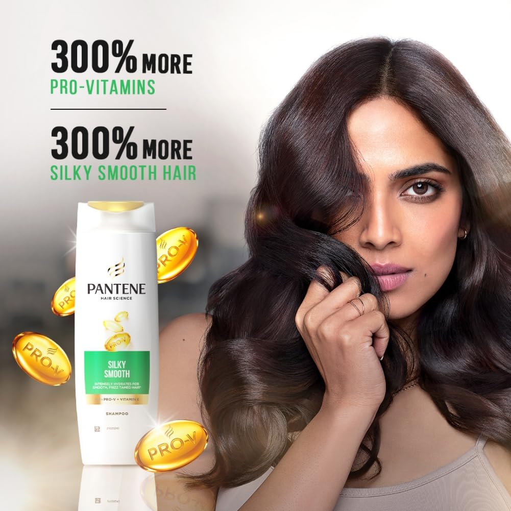 Pantene Advanced Hairfall Solution Silky Smooth Care Shampoo – 180ml (Green)