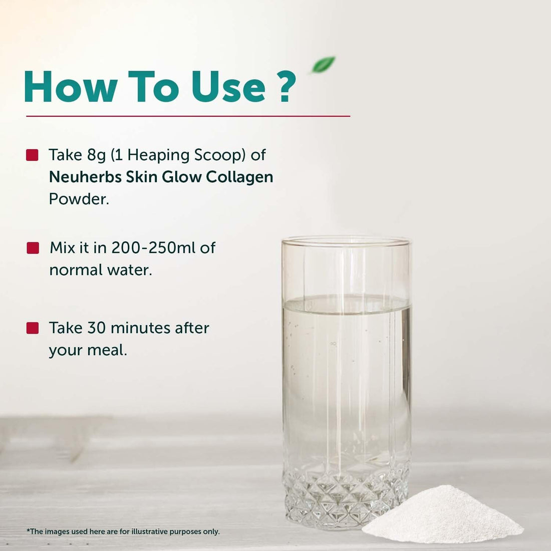 Neuherbs Marine Collagen Peptides – Litchi Flavour (200g)