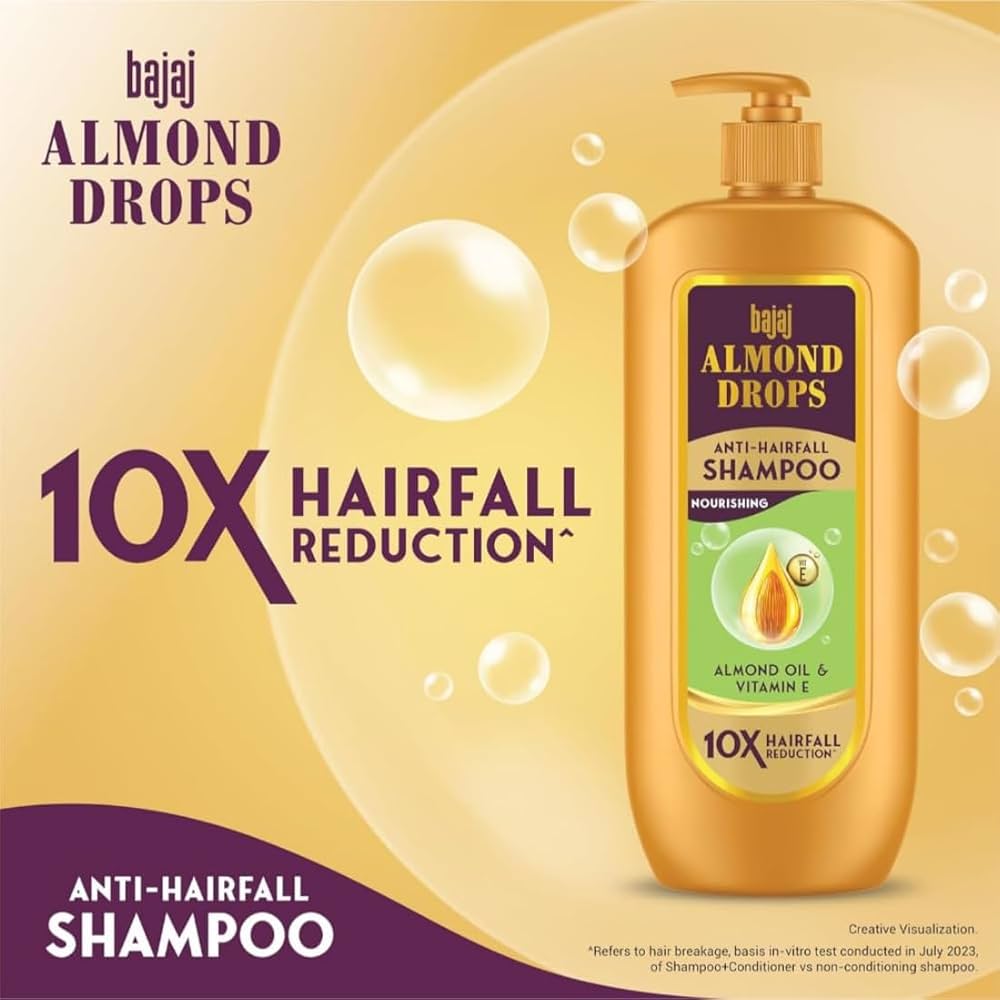 Bajaj Almond Drops Anti Hairfall Shampoo (340ml)