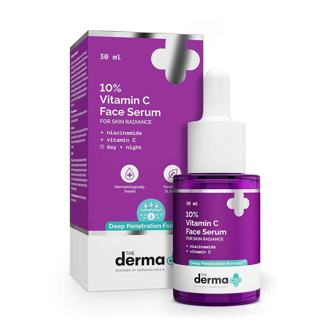 The Derma Co 10% Vitamin C Face Serum with 5% Niacinamide, Powered
