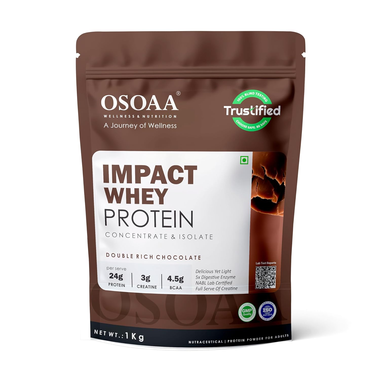 OSOAA Impact Whey Protein 1kg – Belgian Chocolate