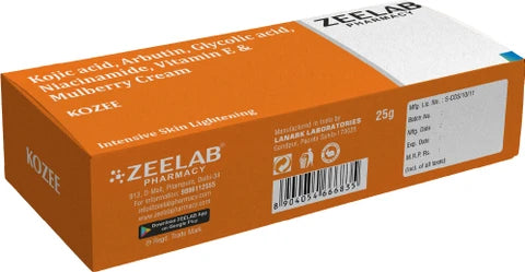 Kojic Acid, Arbutin, Glycolic Acid, Niacinamide, Vitamin E & Mulberry Cream