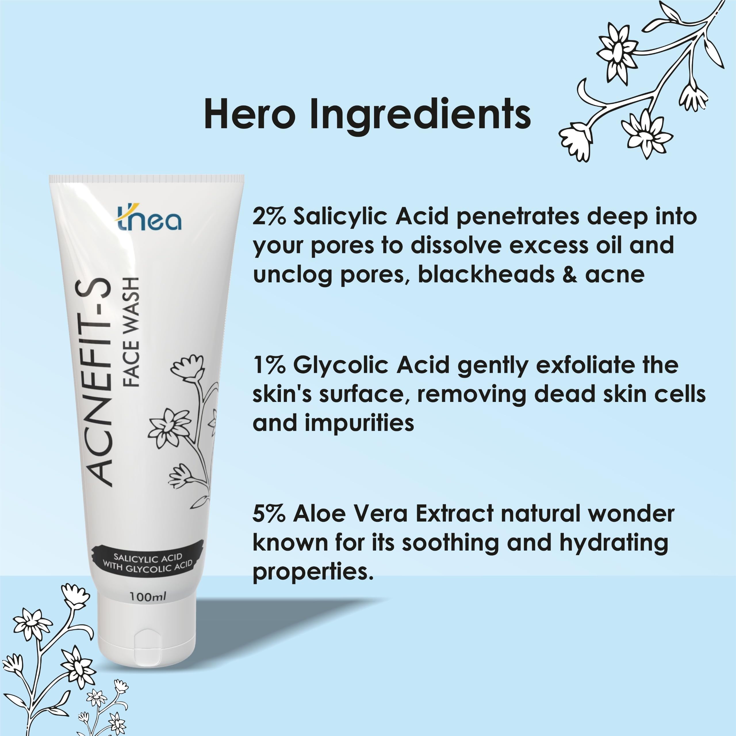 Thea Acnefit-S Face Wash | Anti-Acne Face Cleanser for Pimples, Oily & Acne-Prone Skin