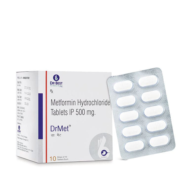 Metformin Hydrochloride Tablets IP 500mg