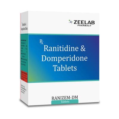 Domperidone (10mg) + Ranitidine (150mg) Tablet