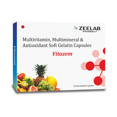 ZEELAB Vitazem Multivitamin, Multimineral & Antioxidant Soft Gelatin Capsules