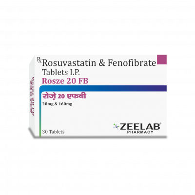 Fenofibrate (160mg) + Rosuvastatin (20mg)
