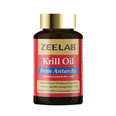 ZEELAB Krill Oil Capsules (120 Capsules Jar)