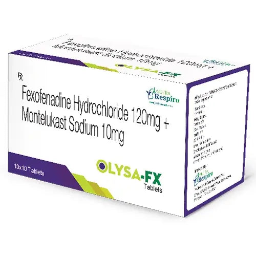 Montelukast Sodium 10mg  and Fexofenadine Hydrochloride 120 mg Tablets
