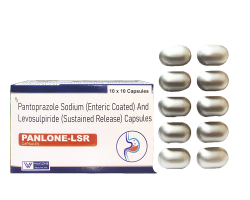 Pantoprazole 40mg (Enteric Coated) and Levosulpiride 75mg (Sustained Release) Capsules