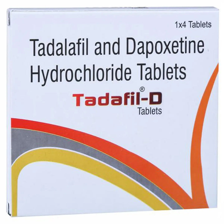 Tadalafil 20 mg & Dapoxetine 30 mg Tablets (4 tablets in a strip)