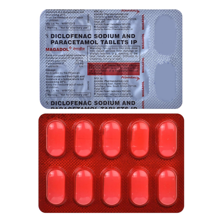 Diclofenac Sodium 50mg and Paracetamol 325mg Tablets IP