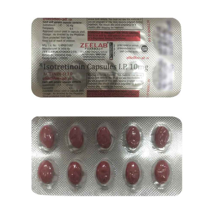 Isotretinoin 10 mg Soft Gelatin Capsules