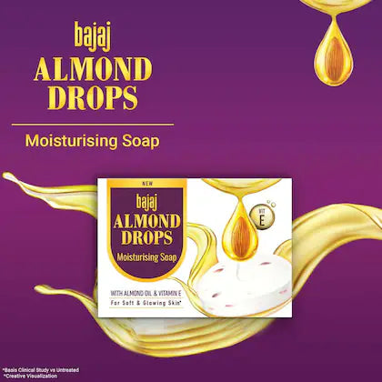 Bajaj Almond Drops Moisturizing Soap (125 g)