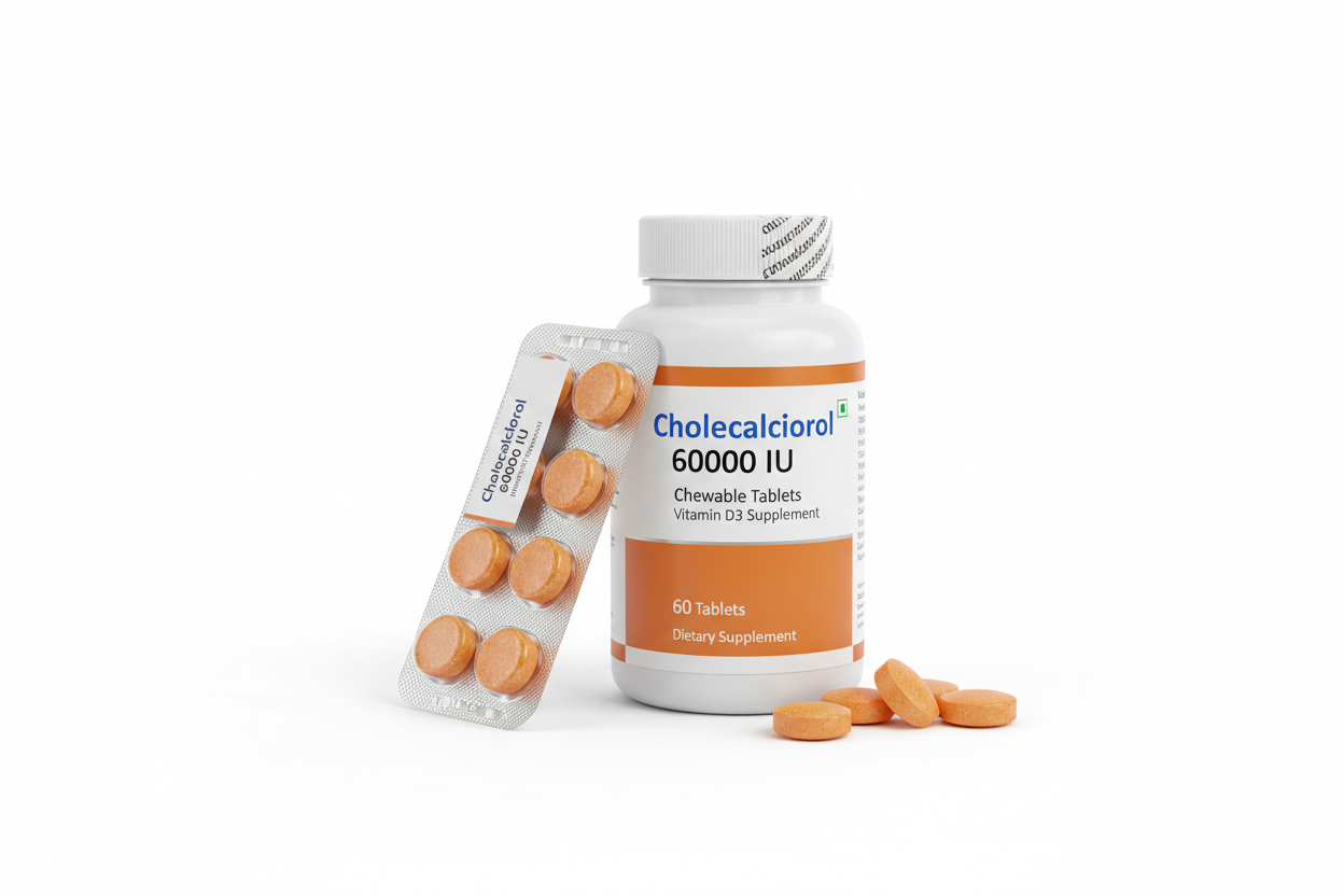 Cholecalciferol Chewable Tablets 60000 IU