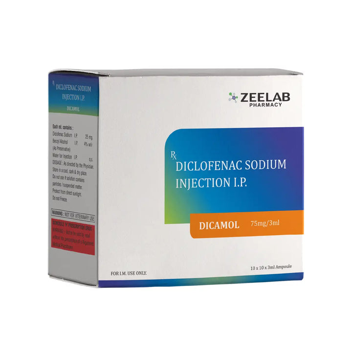 Diclofenac Sodium Injection IP 25 mg/ml (3 ml Ampoule)