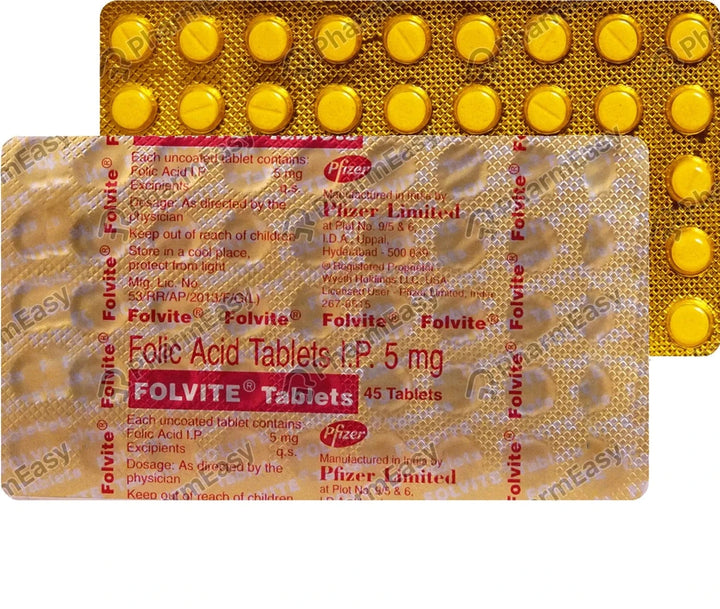 Folic Acid Tablets IP 5 mg