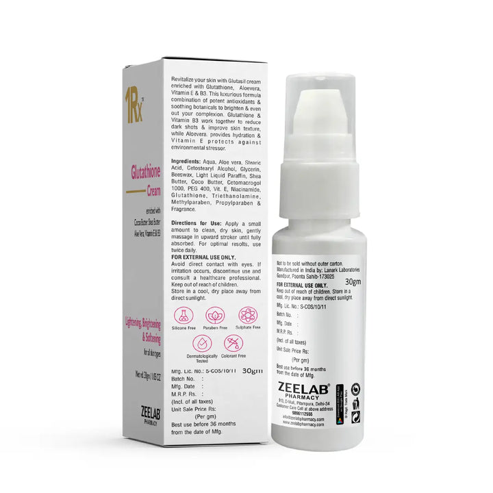 glutathione cream pharmacy 1RX Glutathione Cream (30gm) – JAN SWASTHYA VITRAN glutathione cream pharmacy 1RX Glutathione Cream (30gm) – JAN SWASTHYA VITRAN