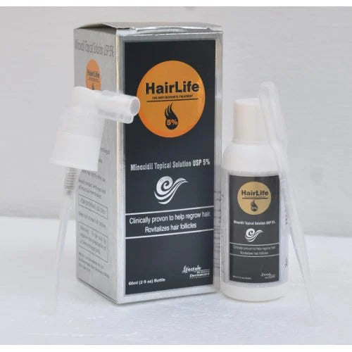 Hairlife 5% Minoxidil Topical Solution | Hair Regrowth Treatment for Men | 60ml