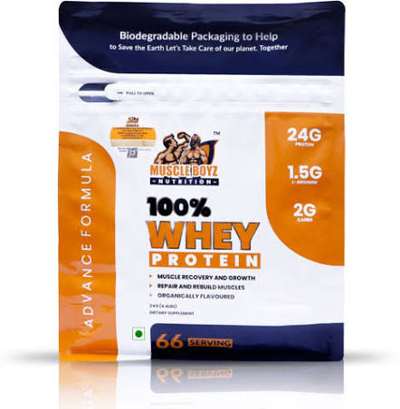 Muscle Boyz Nutrition 100% Whey Protein | High Protein Supplement for Muscle Growth & Recovery | 2kg