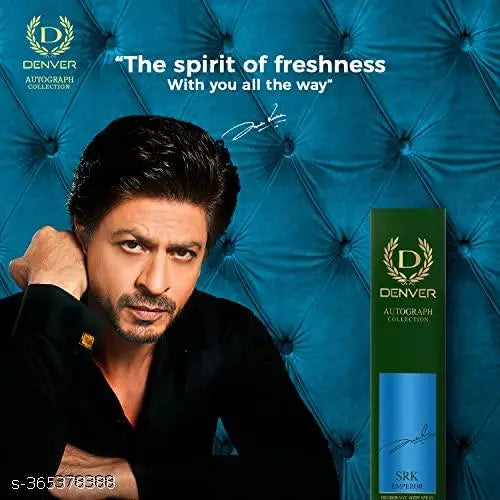 DENVER SRK Emperor Deodorant Autograph Collection Deodorant Spray - For Men (140ML) | Luxury Long Lasting Deo Body Spray