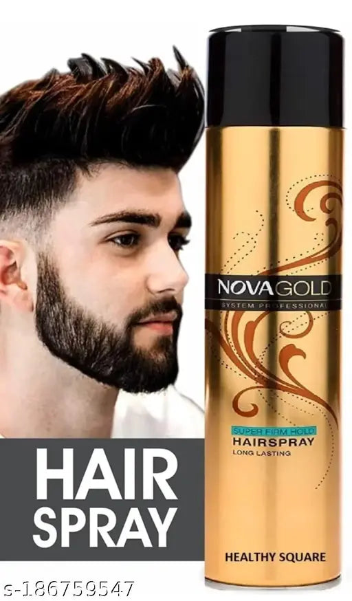 ClubBeauty Nova Gold System Professional Hair Setting Spray - Super Firm Hold Spray- 420ml