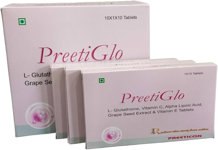 L-Glutathione, Grape Seed Extract, Vitamin C, Alpha Lipoic Acid and Vitamin E Tablets