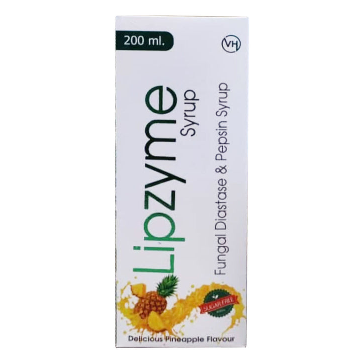 KELZYME - Fungal Diastase +Papain Syrup (Sugar Free,Pineapple and Mix Fruit Flavour) Digestive Enzyme