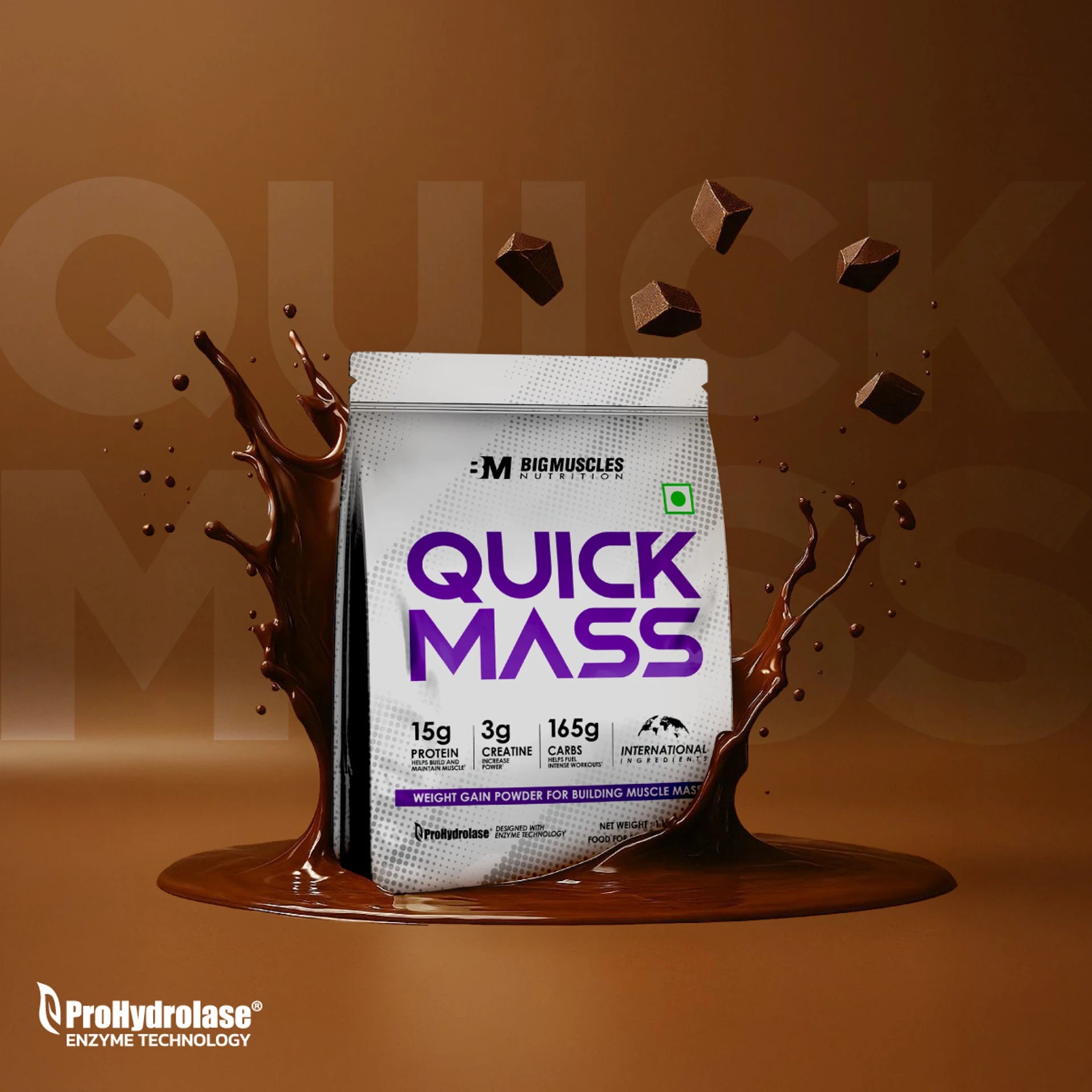 BIGMUSCLES NUTRITION Quick Mass Gainer (1 kg)