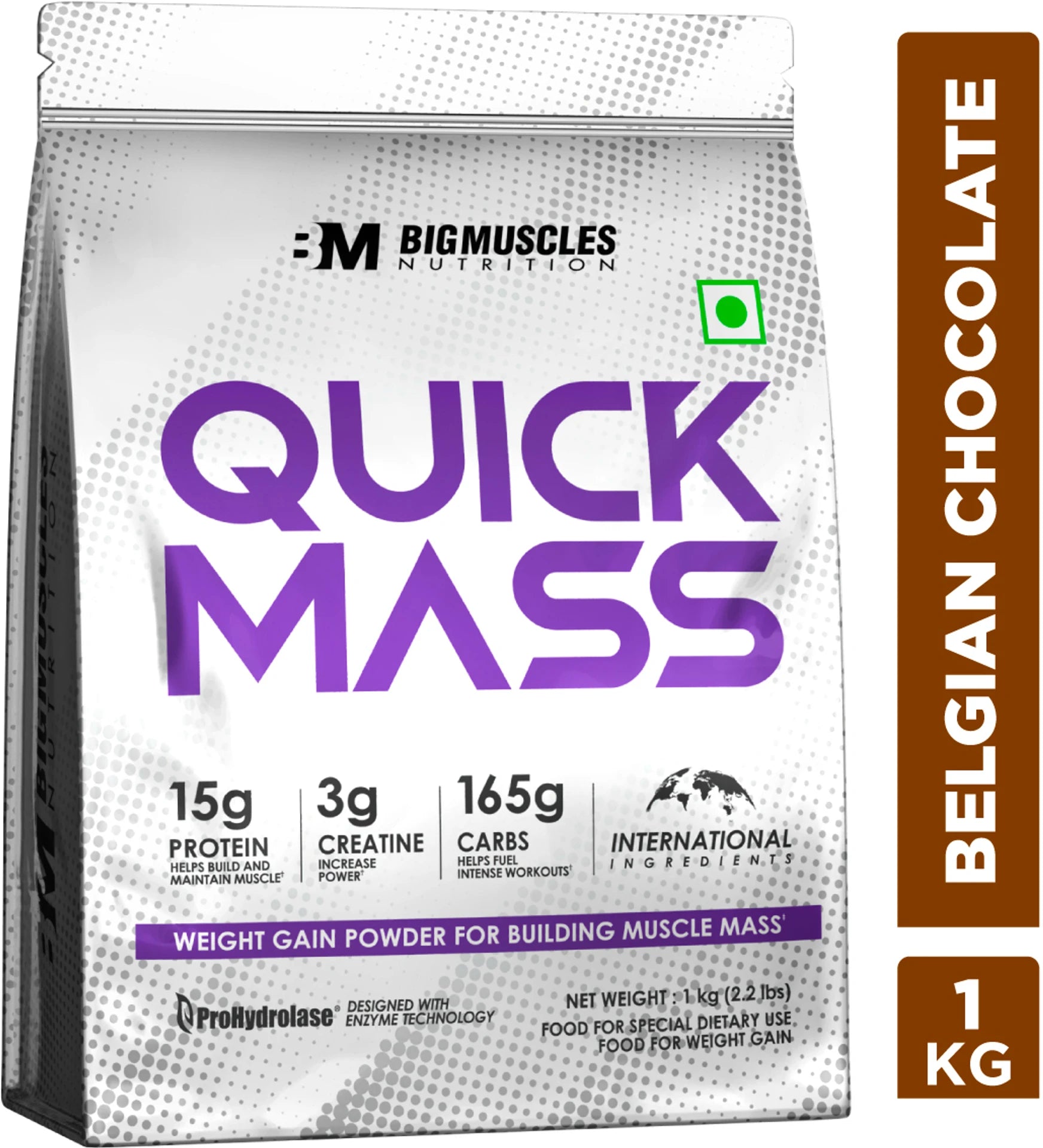 BIGMUSCLES NUTRITION Quick Mass Gainer (1 kg)