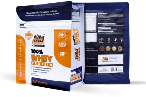 Muscle Boyz Nutrition 100% Whey Protein | High Protein Supplement for Muscle Growth & Recovery | 2kg